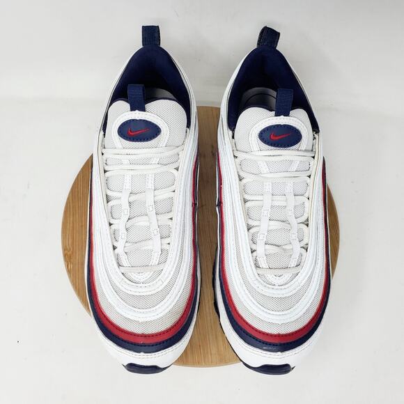 Nike Air Max 97‎ Shoes Womens 7.5 Red Crush White Blue Athletic Lace Up Sneaker - Picture 4 of 15